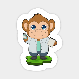 Monkey Doctor Medicine Magnet