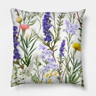 Aromatic Symphony: Organic Summers in Lavender and Herbs Pillow