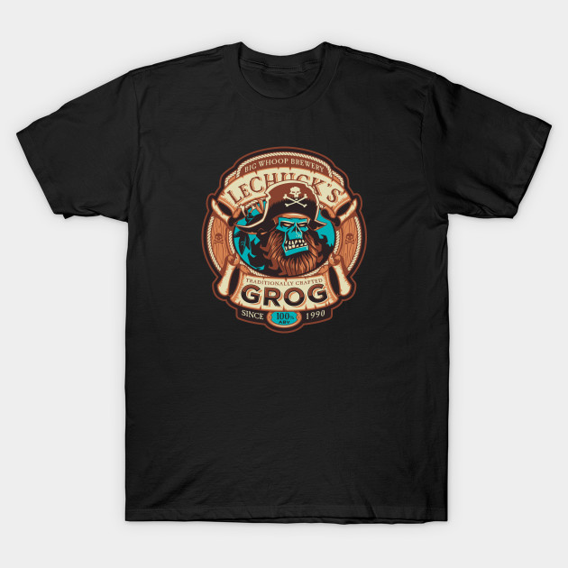 Discover Ghost Pirate Grog - Monkey Island - T-Shirt