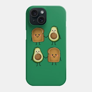 Avocado and Toast pattern Phone Case