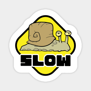Slow Sign Snail Magnet