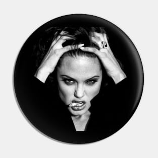 Angelina Jolie - expression while smoking Pin