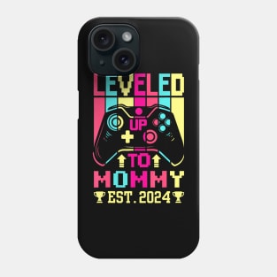 Going To Be Mom 2024 Leveled Up To Mommy 2024 Gamer Phone Case