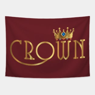 Golden crown design Tapestry