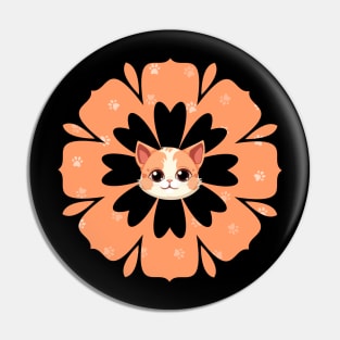 Orange Cat Pin