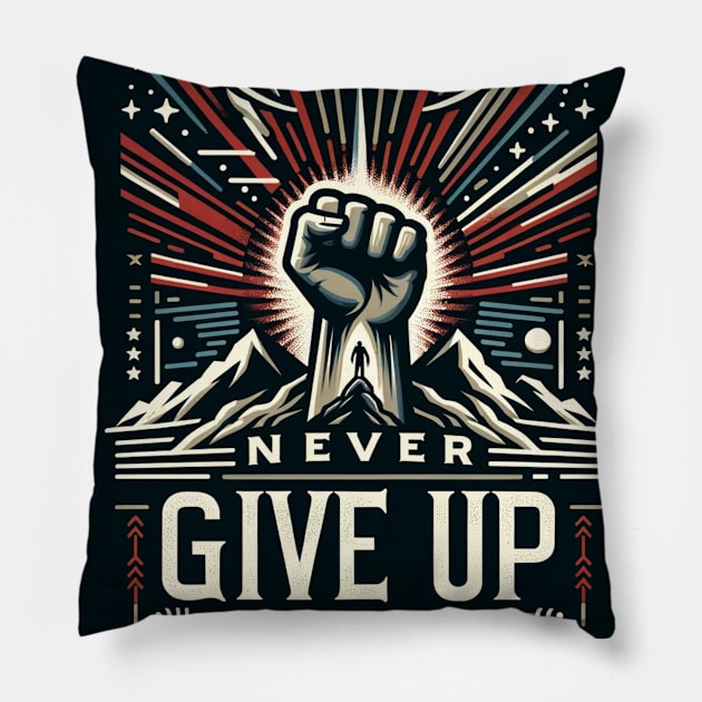 Resilience Rising: The Power Within Pillow by vk09design