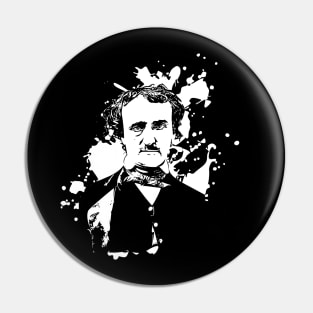 Edgar Allan Poe paint splatter background Pin