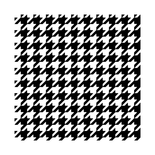 Black and white houndstooth pattern by kapotka