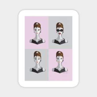 Origami- Audrey Hepburn Magnet