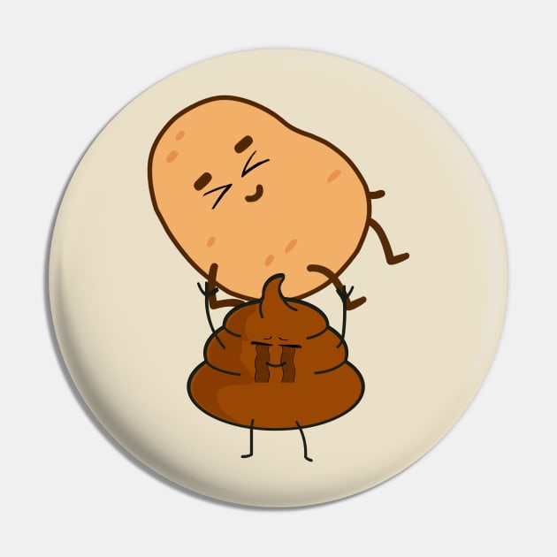 Funny Food Design for Potato Lovers Pin by Haministic Harmony