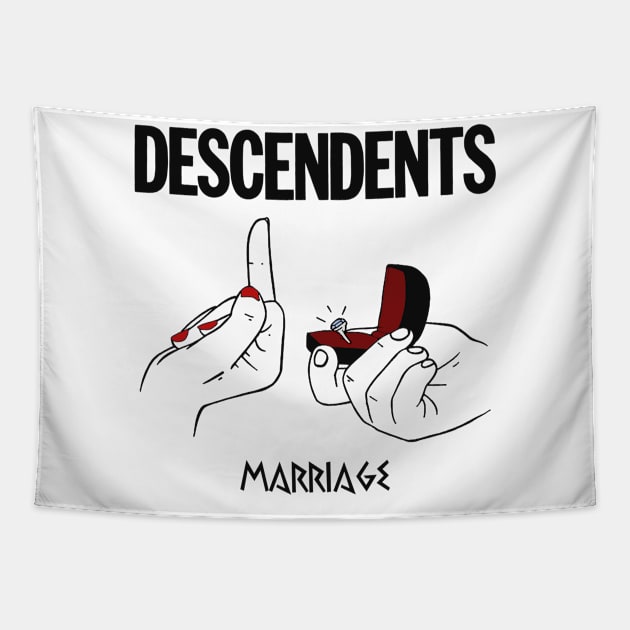 The Descendents Marriage Fan Artwork Tapestry by Farewell~To~Us