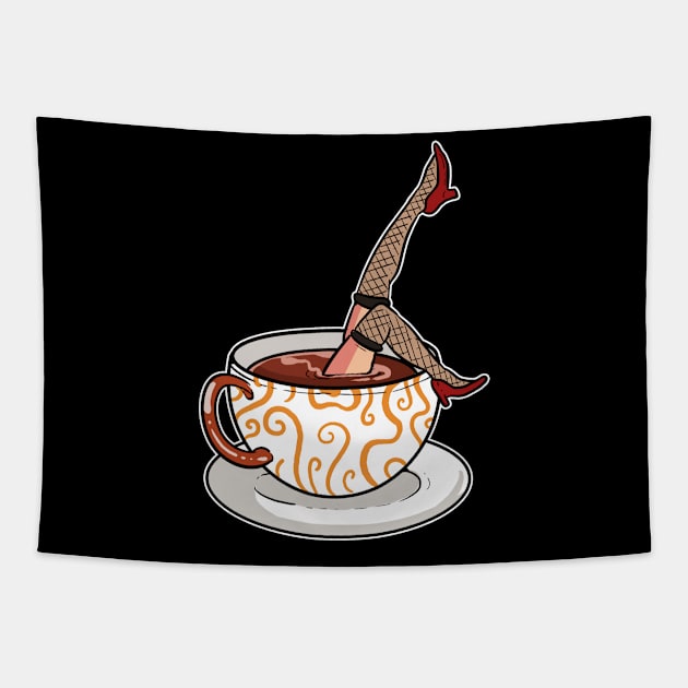 Long Legs and Coffee - For Coffee Tapestry by RocketUpload