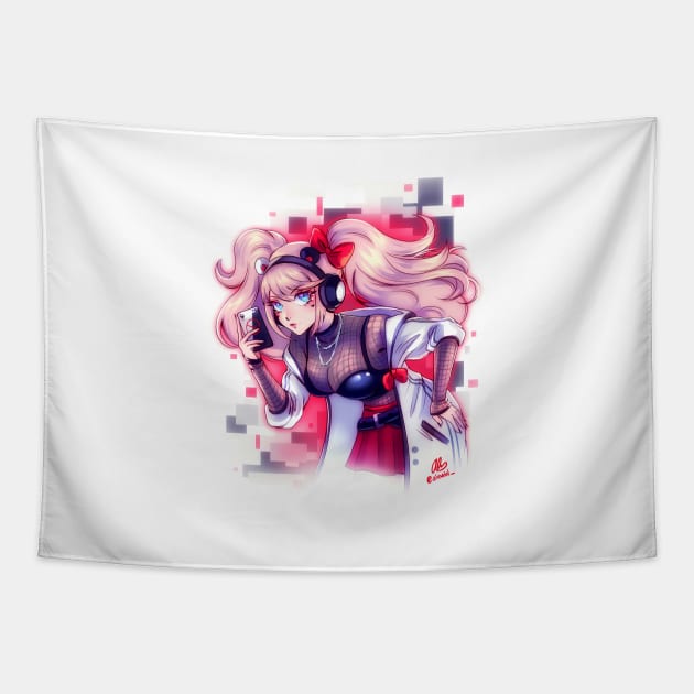 E-Girl Junko Enoshima Tapestry by alinalal