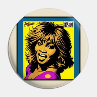 Turner Greatest Hits Vinyl Record Pop Art II Pin