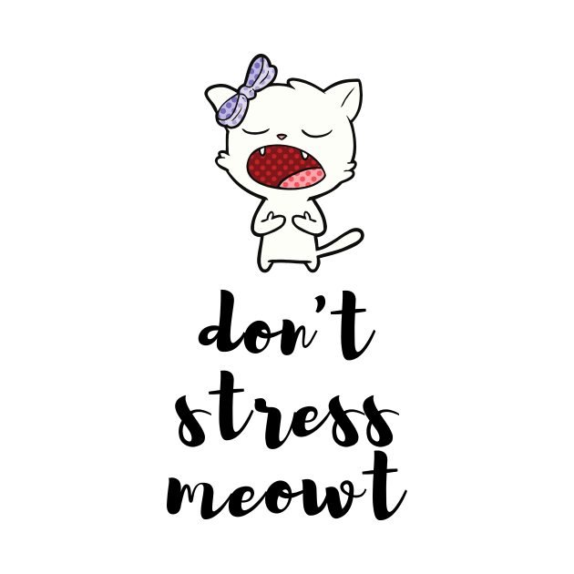 don't stress meowt design for cats lovers by à la mode !