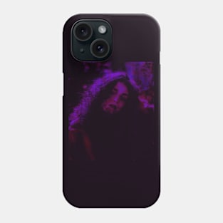 Beautiful girl, in dark place. Red and blue. Dark but beautiful. Phone Case