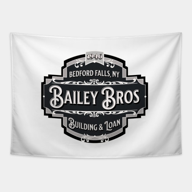 Bailey Bros Building & Loan - Bedford Falls, NY - 1946 Tapestry by BodinStreet