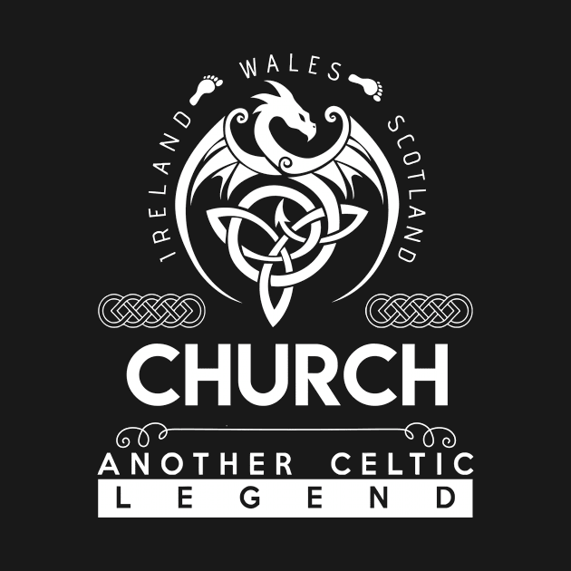 Church Name T Shirt - Another Celtic Legend Church Dragon Gift Item by harpermargy8920