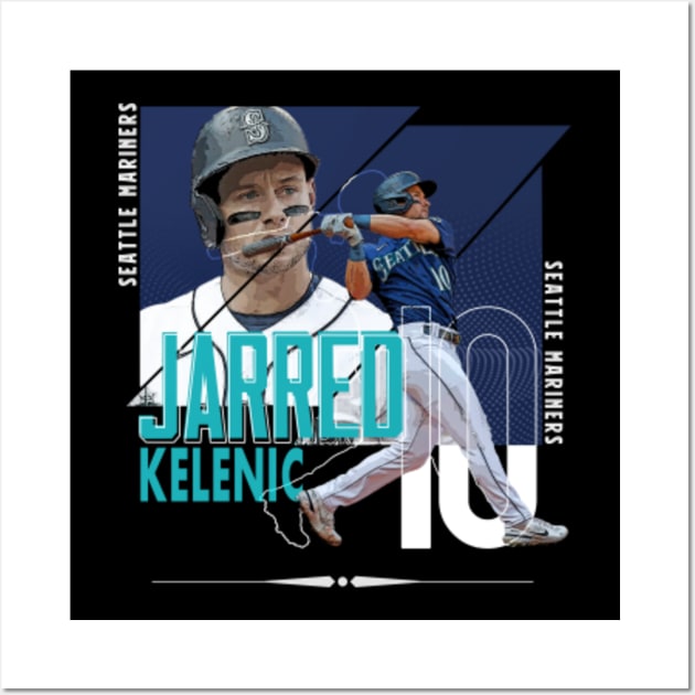 Jarred Kelenic Seattle Mariners Framed 15 x 17 Stitched Stars Collage