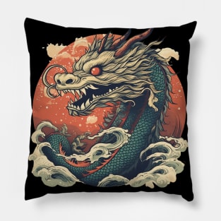 Legendary Japanese Sea Dragon Pillow