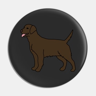 Chocolate Labrador Pin