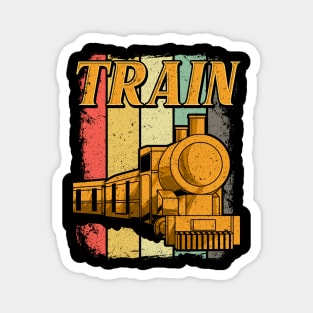 Vintage Train Lovers Gifts Retro Steam Train Novelty Gifts Magnet