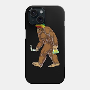 Stoner Bigfoot Weed Leaf Funny Cannabis Marijuana 420 Phone Case