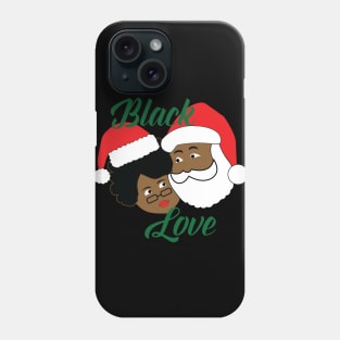 Black Love Black Santa & Mrs. Claus Phone Case