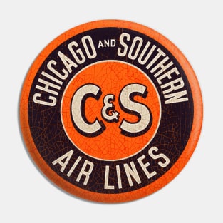 Chicago and Southern Airlines Pin