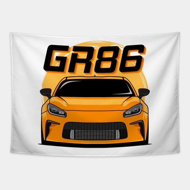 GR86 Orange Tapestry by GoldenTuners