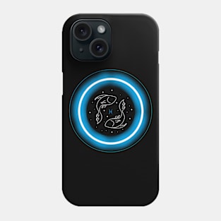 Neon Light Effect Pisces Phone Case