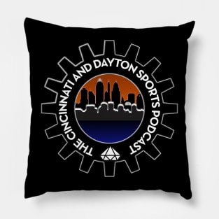 The Cincinnati and Dayton Sports Podcast Logo (December 2023) Pillow