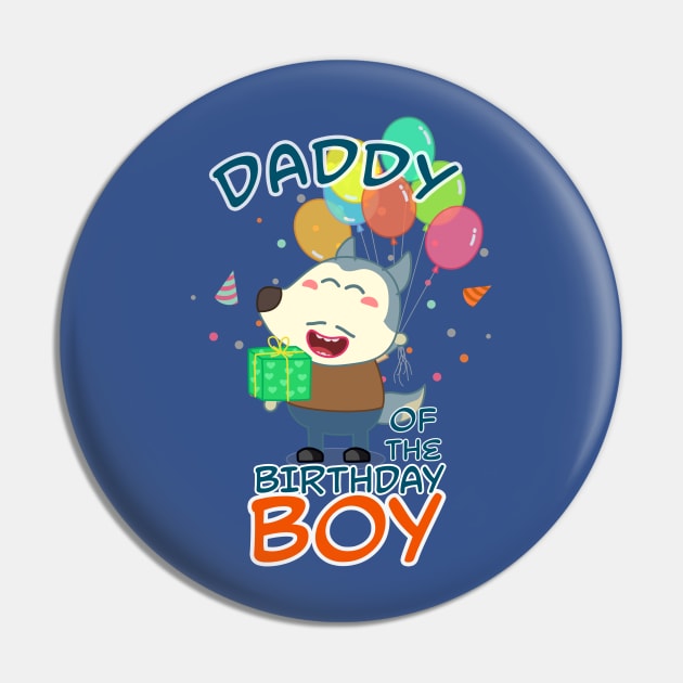 Daddy of Birthday Boy Pin by Wolfoo World 