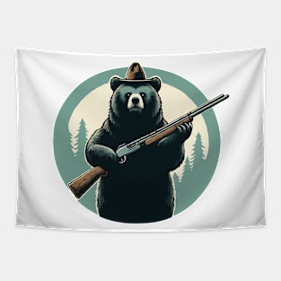 Bear Forest Ranger Tapestry