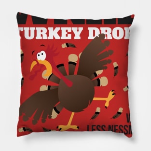 WKRP Thanksgiving Turkey Drop Thanksgiving Turkey Dinner Gift Pillow