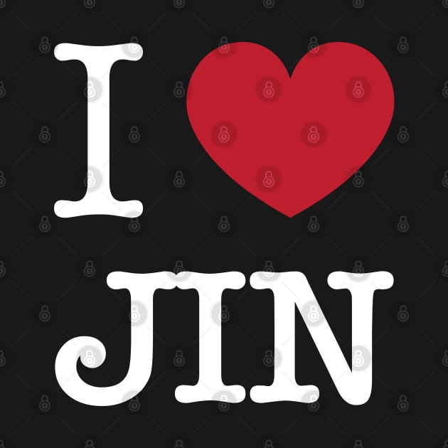 I love BTS jin kim seokjin typography Morcaworks by Oricca