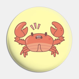 Crabby Crab Doodle Pin