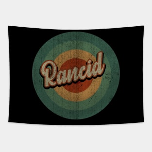 Circle Retro Vintage Rancid 80s Tapestry