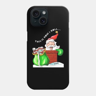 Santa Claus with Toilet Paper Gift V3 Phone Case