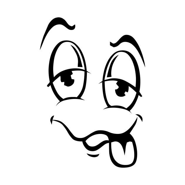 Smiley Funny Cartoon Dizzy Face by PolygoneMaste