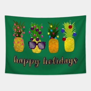 Pineapple Christmas All Tapestry