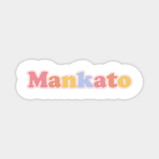 Mankato Pastel Letters Magnet