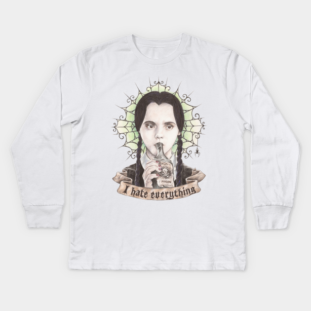 Famille Addams mercredi addams je déteste tout le monde KID'S T-Shirt Famille Addams mercredi addams je déteste tout le monde KID'S T-Shirt