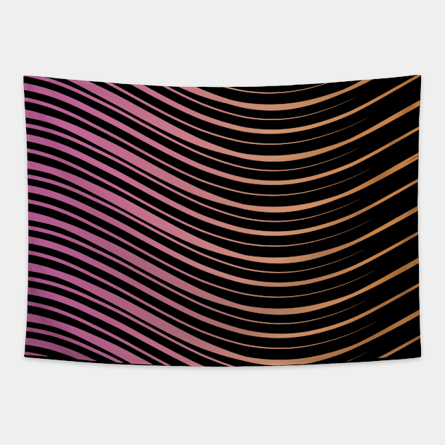 Stripes pattern - pink Tapestry by klara_art