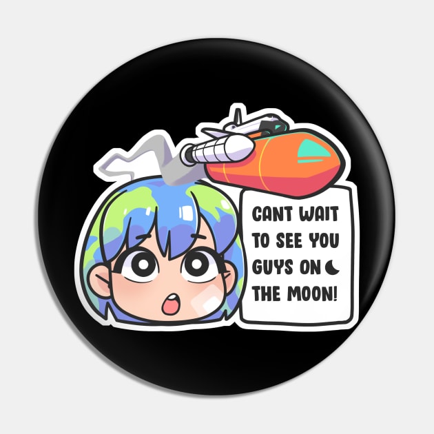 Earth Chan: Cant Wait Pin by badruzart