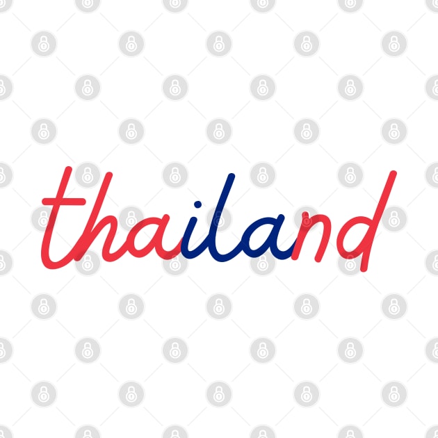 thailand - Thai red and blue - Flag color by habibitravels