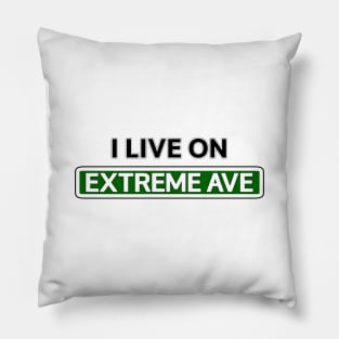 I live on Extreme Ave Pillow