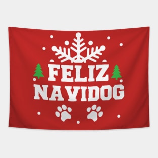 Feliz Navidog (2) Tapestry