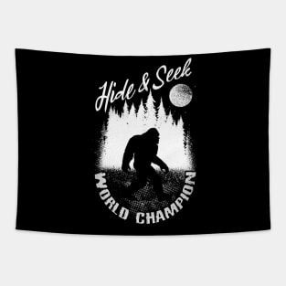 Hide And Seek World Champion Bigfoot Tapestry