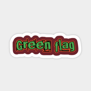 Green flag Magnet